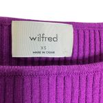Aritzia Wilfred Free Cut Out Knit Ling Sleeve Mini Dress Bodycon Purple Size XS Photo 9