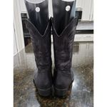 Rampage Walden Western Cowboy Boots Women 9M Black Faux Suede Embroidered 300301 Photo 4