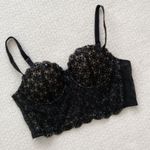 Bebe Adrianna Beaded Floral Bustier Corset Crop Top Photo 0