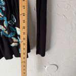 Live‎ With Love Top Sm Black Brown Butterfly Embroidered Long Sleeve Artsy Photo 7