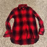 Madewell Classic Buffalo Plaid Flannel Button-Down Shirt Red Black Size S Photo 0