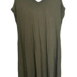 Karen Kane  T‎ Shirt Tank Dress Women's Small Olive Green Casual Jersey Knit Photo 0