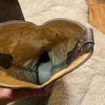 Dan Post  Cowboy Boots Size 8 A Narrow Gray Leather Western Heeled Stitched Top Photo 8