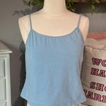 Relativity Cami Powder Blue Adjustable Straps Bra Shelf fits Medium Cotton  Women Photo 2