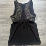 Athleta  Supercharged Black Print Tank with Built-in Sports Bra Size S Photo 1