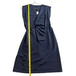 Elie Tahari Size 4 Dalia Wrap Dress Navy Blue Bow Front Wedding Guest Old Money Photo 7