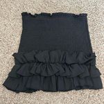 DO+BE Black Ruffle Mini Skirt Photo 2