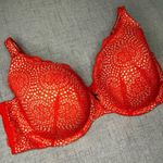 Cacique  Lace T-Shirt Bra Red Orange 44DD Photo 2