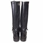 John Richmond Black Leather Moto Boots Shoes size 41 Photo 5