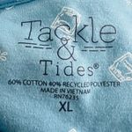 Tackle & Tides Men’s Printed Polo Shirt Blue Size XL Photo 4