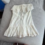 Urban Outfitters Strapless Cream Mini Dress Size Medium Photo 0