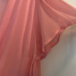 Cinch Mi Ami navy pink V-neck flowy  waist lightweight keyhole back Photo 9