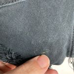 PINK - Victoria's Secret PINK Victoria’s Secret‎ black denim shorts raw hem size 4 Photo 7