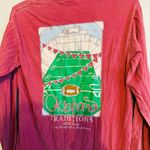 Comfort Colors  Crimson Long Sleeve Oklahoma University Football Shirt Size S Photo 2