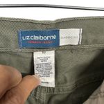 Liz Claiborne Classic Fit Lizwear Womens Sz 10 Cotton Olive Green Tapered Jeans Photo 7