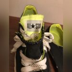Converse Woman’s All Star sneakers with a double tongue black neon green size 8 Photo 8