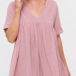 Listicle Pink Babydoll Swing Dress Photo 0