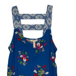 Matilda Jane  Womens Dress Size‎ Medium Blue With Colorful Floral Lined Rayon Photo 1