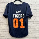 Victoria's Secret PINK MLB Collection Detroit Tigers Baseball Jersey Medium Blue Photo 3