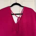 Kona Sol  Fuchsia Pink Beach Coverup Shirt Size Large Photo 5