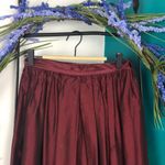 Vintage wine taffeta circle skirt with pockets Photo 3