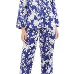 Miss Elaine 2-Piece Notch Collar Top and Pants Pajama Set Photo 10