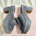 L’Autre Chose women suede wedge clogs in Grey size36 Size 6 Photo 3