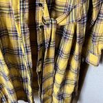 SheIn Vibrant Yellow Plaid shirtwaist dress with belt 1X Photo 4