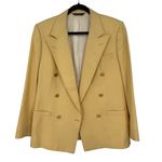 Burberry Vintage 70's Burberrys L Blazer Jacket  Gold button Luxury Classic Butter Yellow Photo 1