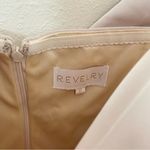 Revelry Bardot Satin Off Shoulder Maxi Dress in Soft Champagne Size 8 Gold Photo 3