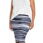 Torrid  Size 2X Women’s Navy White Tie Dye Skirt Tube Pencil Bodycon NWT Photo 0