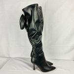 Gianni Bini Delilah Black Boots Sz 6.5 Bow Back Stretch Over-the-Knee New Photo 4