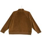 Madewell Velour Half Zip Sweatshirt Sz M Brown Loungewear Everyday Outdoor EUC Photo 4