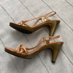 Gianni Bini  NWOT peach and gold strapped heels. Photo 3