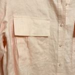 Go Silk Pink Linen Military Top Size M Photo 1