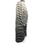 Dotti Oversized Pocketed Striped White Navy Cardigan Size XS Preppy Nautical NWT Photo 3