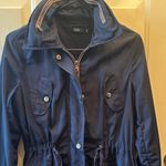 Women's Black Waterproof Lightweight Rain jacket Hoodie Size 8 Photo 3