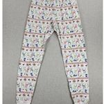 Hanna Andersson Womens Pajama Pants Size S White Christmas Print Organic Cotton Photo 2