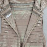 KM Collections by Milla Bell Womens Dress Size S Tan Satin Lace Trim Cocktail Photo 4