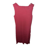 INC International Concepts Draped Cowl Neck Sleeveless Bodycon Red Midi Dress Photo 2