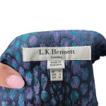 LK Bennett L.K. Bennett Aminta Jacquard Animal Print Mini Skirt‎ Emerald Blue Size US 6 Photo 8