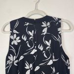 Banana Republic  Women's 12 Black‎ and White Floral Handkerchief Hem Dress Photo 7