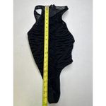 Maniere De Voir  Black Zebra Print Bodysuit In Size 2 Photo 7