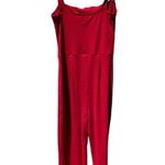Reformation Red Square Neck Jumpsuit Size Large in EUC Photo 1