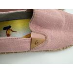 OluKai Kaula Pa'a Kapa Espadrille Shoes Rose Sea Salt Pink Slip On Women's 10 Photo 4
