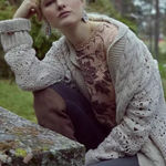 Angel of the North Crochet Knit Cardigan Cream Boho Cottagecore Anthropologie Photo 0