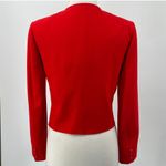 Pendleton Vintage 70s  Wool Blazer Collarless Button Down Bolero Red Womens S Photo 5