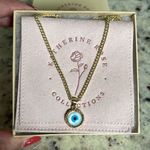 Katherine Rose Collections Womens‎ Cuban Evil Eye Necklace Gold Filled OS NWOT Photo 0