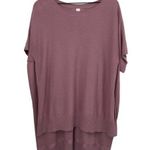 Lululemon Cashmere Blend Oversized Knit Sweater High Low Short Sleeve One Size Photo 0