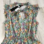 Banana Republic  Ruffle Floral MIDI Dress Size Small NWT Photo 6